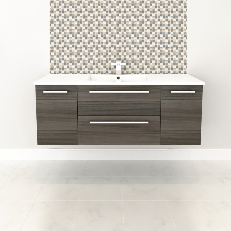 Orren Ellis McPeak 48" WallMounted Single Bathroom Vanity Set